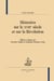 Mémoires sur le XVIIIe siècle et sur la Révolution.
