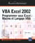 Vba excel - edition 2002