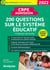 CRPE : 200 questions sur le système éducatif - professeur des écoles - nouveau concours 2022 (édition 2022)