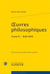 Oeuvres philosophiques Tome 3 - 1643-1650