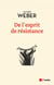 De l'exprit de résistance