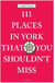 111 places in york that you mustn't miss