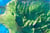 Carte en relief de la Réunion
