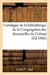 Catalogue de la bibliotheque de la congregation des demoiselles de colmar