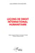 Leçons de droit international humanitaire