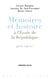 Mémoires et histoire à l'École de la République - Quels enjeux ?