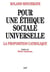 Pour une éthique sociale universelle