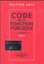 CODE DE LA FONCTION PUBLIQUE 2016 (COMMENTE)