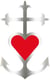 Autocollant croix fidèle