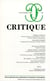 Revue Critique n.750 : survivance des lucioles