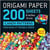 Origami paper 200 sheets candy patterns 6 inches