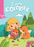 J'aime colorier - petite fille et renards - 4/6 ans