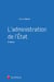 L'administration de l'état (3e édition)