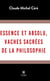 Essence et absolu, vaches sacrées de la philosophie