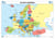 Carte l'Europe : relief/états