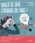 Voilà ce que j'aurais dû dire