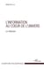 L'information au coeur de l'univers - la réflaction