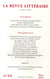 La revue litteraire n 44 mars 2010 - anti-edition / retropublication