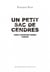 Un petit sac de cendres - vers strophes rimes, poésie