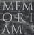 In memoriam