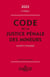 Code de la justice pénale des mineurs 2023. 2e éd.