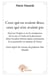 Ceux qui en avaient deux, ceux qui n'en avaient pas