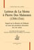 Lettres à pierre des maizeaux (1700-1744)