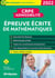 Épreuve écrite de mathématiques : CRPE admissibilité