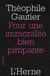 Pour une immoralité bien pimpante