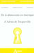"de la démocratie en Amérique" d'Alexis de Tocqueville