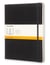 Carnet très grand format lignes - couverture rigide noire