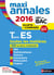 MAXI ANNALES ABC DU BAC : 2016 Terminale ES