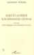 Sujet et altérité sur Emmanuel Levinas : Suivi de deux dialogues avec Emmanuel Levinas