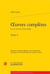 Oeuvres complètes Tome 1