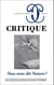 Revue Critique n.903-904 : Vous avez dit Nature ?