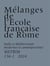 MEFRIM n.136-1 : Italie et Méditerranée modernes et contemporaines