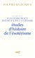 Études d'histoire de l'ésotérisme