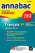 Annabac sujets & corrigés Tome 1 : français - terminale, toutes séries LV1 et LV2 - sujet et corrigés