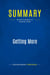 Summary: Getting More : Review and Analysis of Diamond's Book