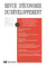 Revue d'economie du developpement