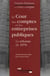 La Cour de comptes et les entreprises publiques - la réforme de 1976