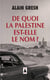 De quoi la Palestine est-elle le nom?