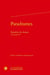 Paradrames : parodies du drame, 1775-1777