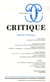 Revue Critique n.787 : retour à Dewey