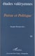 Études valéryennes Tome 90 - poésie et politique