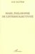 Marx, philosophe de l'intersubjectivite