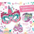 Mes masques en strass - Licornes