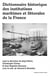 Dictionnaire historique des institutions maritimes et littorales de la France