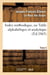 Index méthodique, ou Table alphabétique. Tome 2 : et analytique de ce qui est contenu dans les "Arcanes célestes"