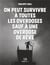 On Peut Survivre A Toutes Les Overdoses Sauf A L'Overdose De Reves
